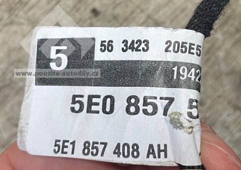 5E1857408AH / 5E0857538A A7W Zpětné zrcátko pravé 6 PIN, originál Škoda Octavia III 5E