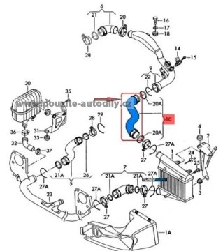 8D0145834K Hadice tlaková 1.9TDI, 2.0TDI Škoda, VW, Audi, Seat