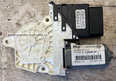 1K0959703B Motor spouštění oken vzadu vlevo Škoda Octavia 1Z 04-08