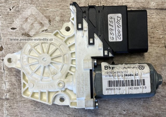 1K0959703B Motor spouštění oken vzadu vlevo Škoda Octavia 1Z 04-08